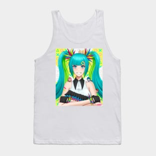 Colorful miku Tank Top